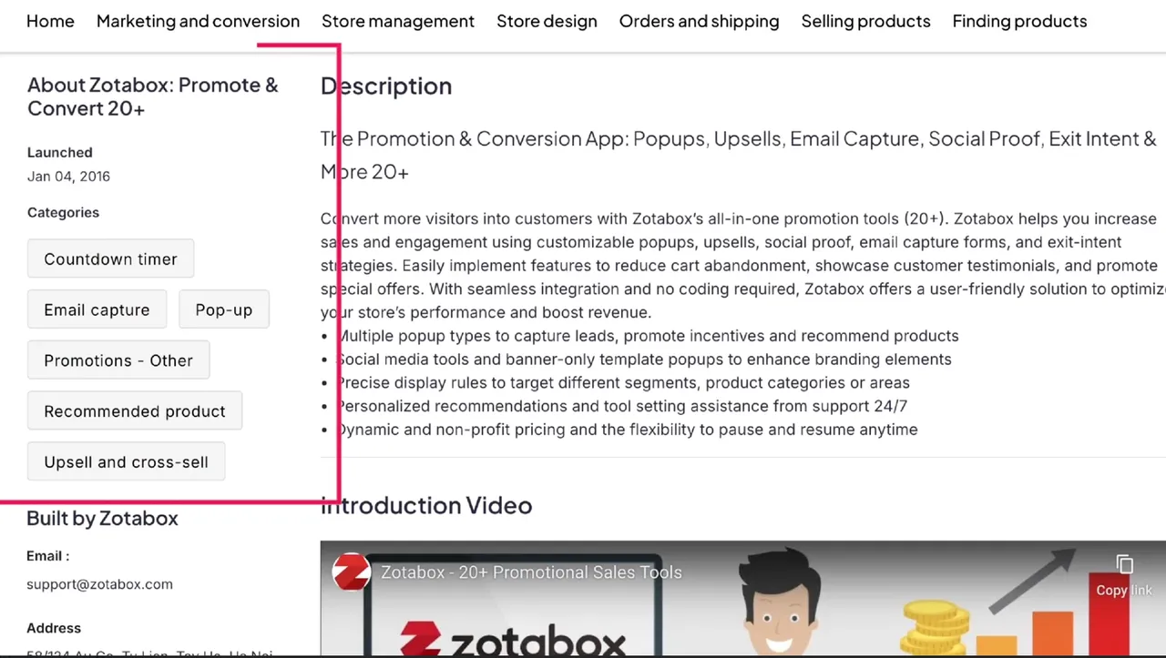 A detailed look at the About section in Zotabox, showcasing its purpose and how it highlights the app's features, mission, and benefits for users